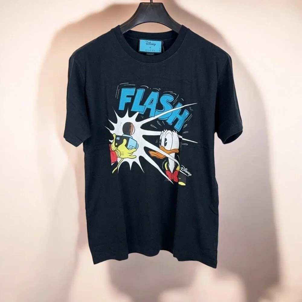 NWT Authentic Gucci x Disney Black Print Short Sleeve Tshirt Unisex